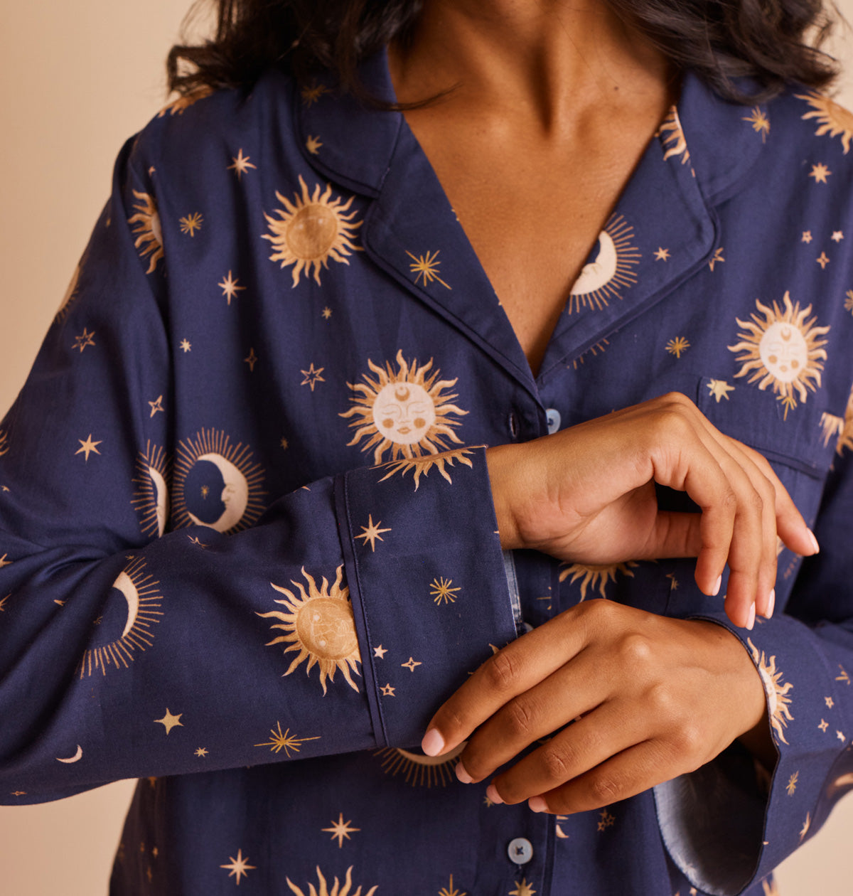 Cotton Sateen Celestial Pajamas