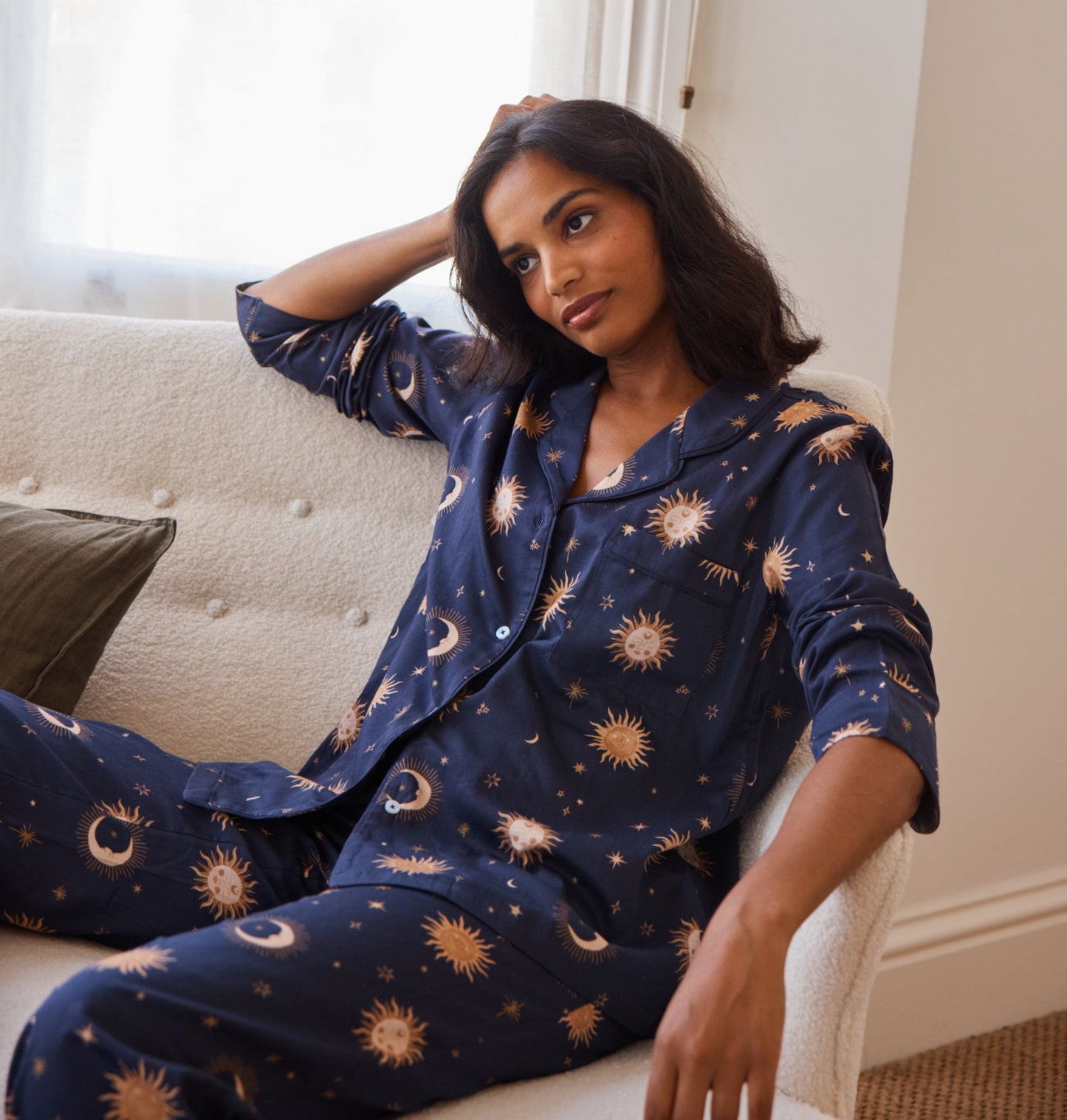 Cotton Sateen Celestial Pajamas