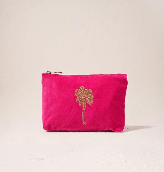 Gold Palm Mini Pouch